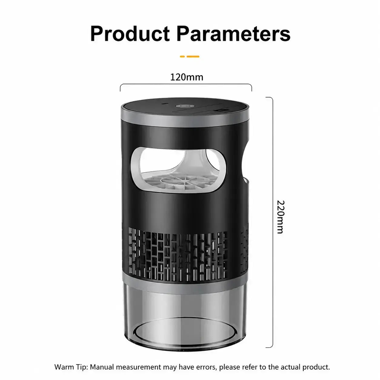 【Summervibes】Indoor Insect Trap - Effective Suction & UV Light Catcher for Mosquitoes, Fruit Flies, Gnats & Moths - Quiet & Non-Zapper for Home